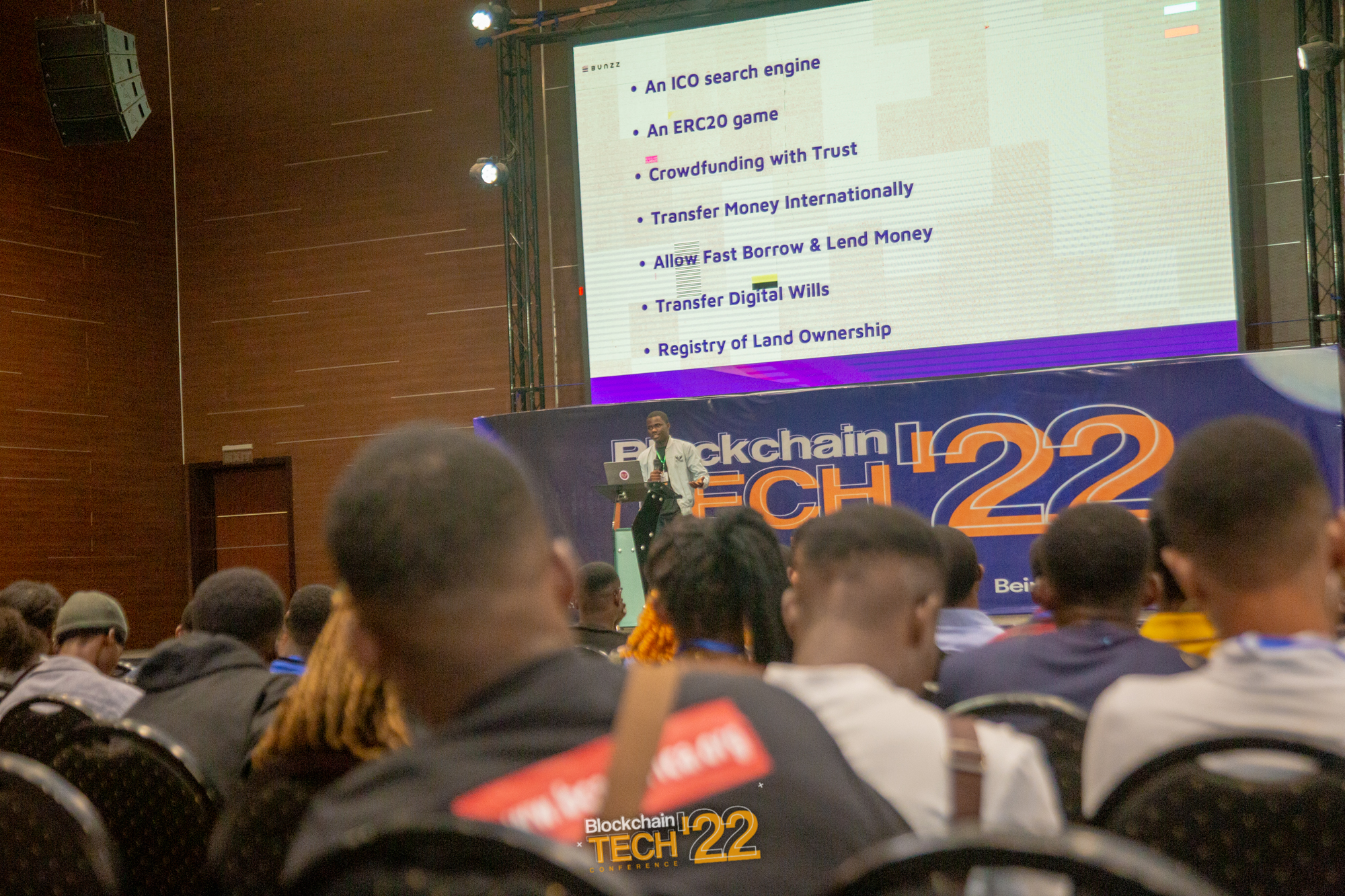 Event photo — Trust Onyekwere speaking